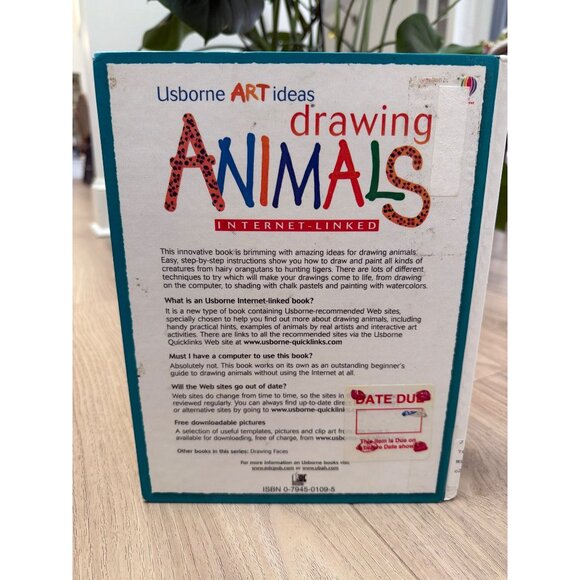 Usborne Art Ideas Drawing Animals Internet-Linked Hardcover Book For Kids - Picture 2 of 3